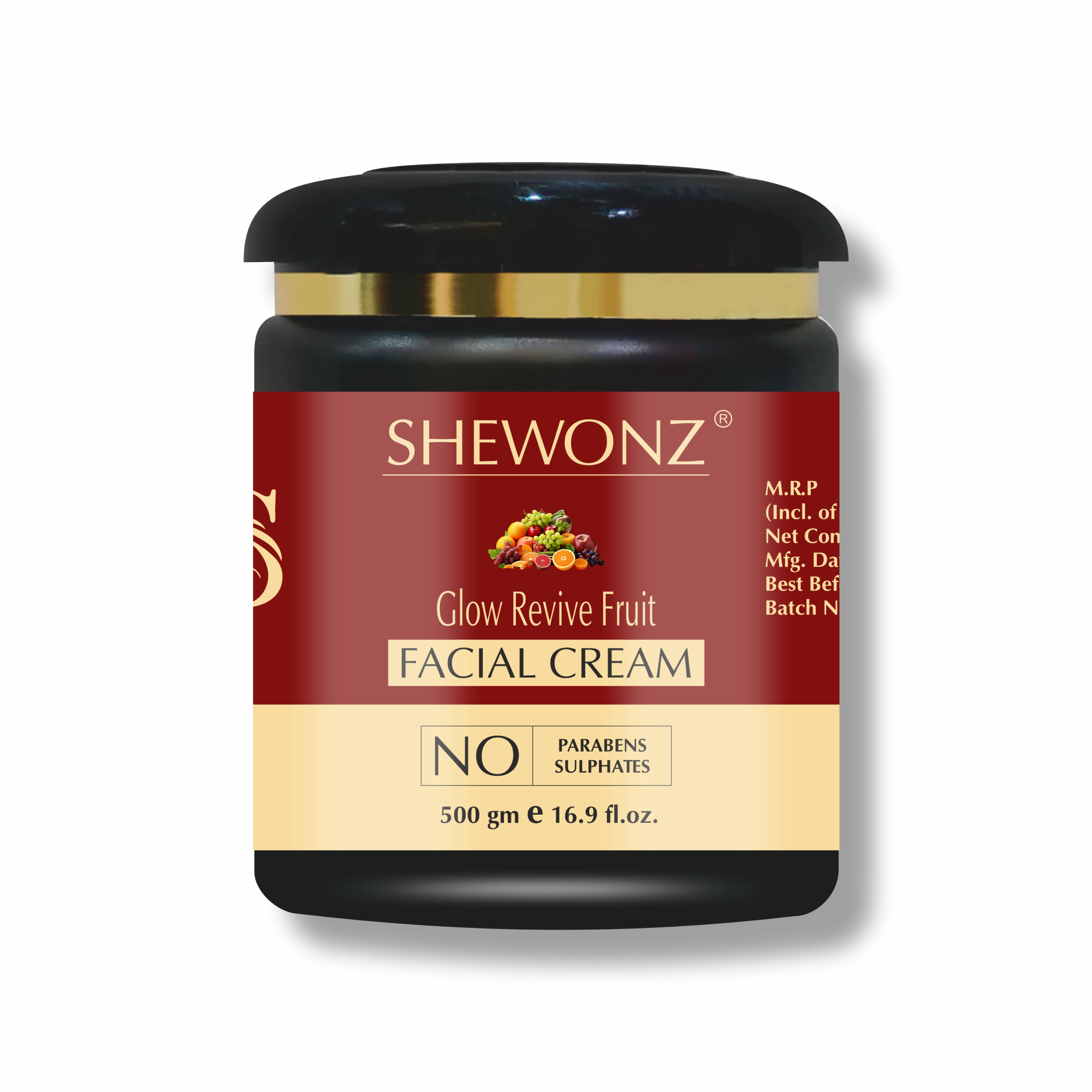 Shewonz Glow Revive Fruit Facial Cream 500 gm