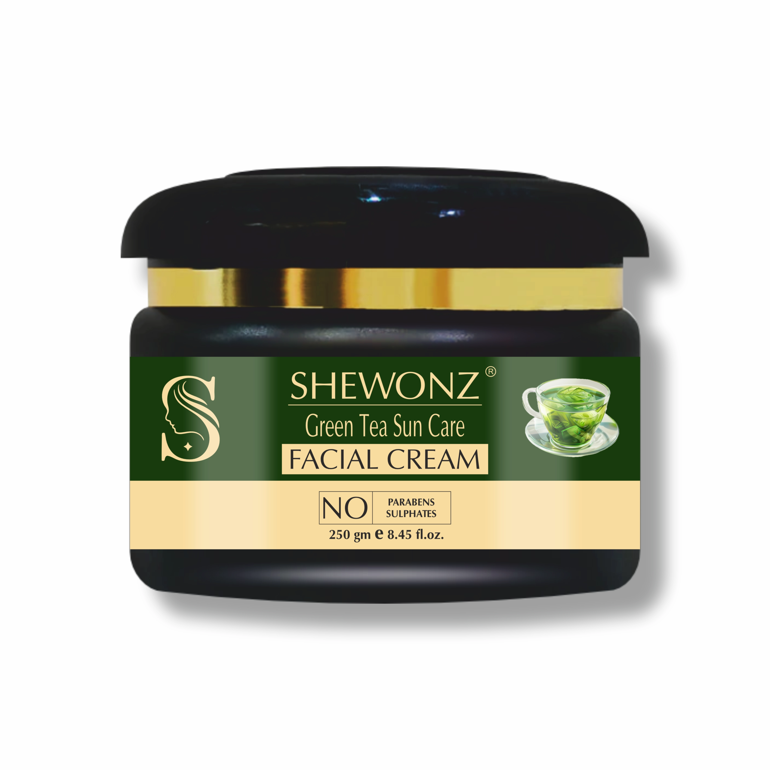 Shewonz Green Tea Sun Care Facial Cream 250 gm