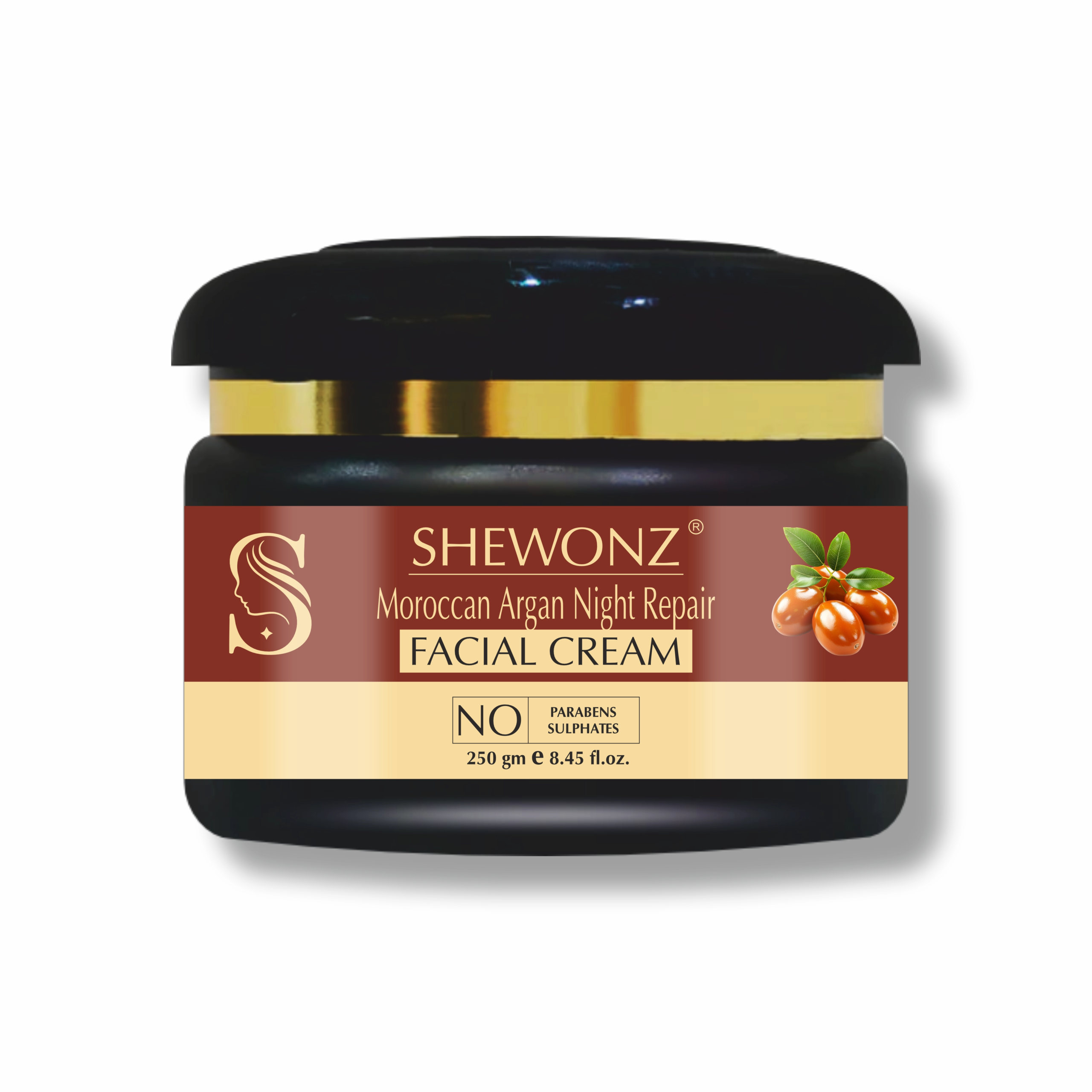 Shewonz Moroccan Argan Night Repair Facial Cream 250 gm
