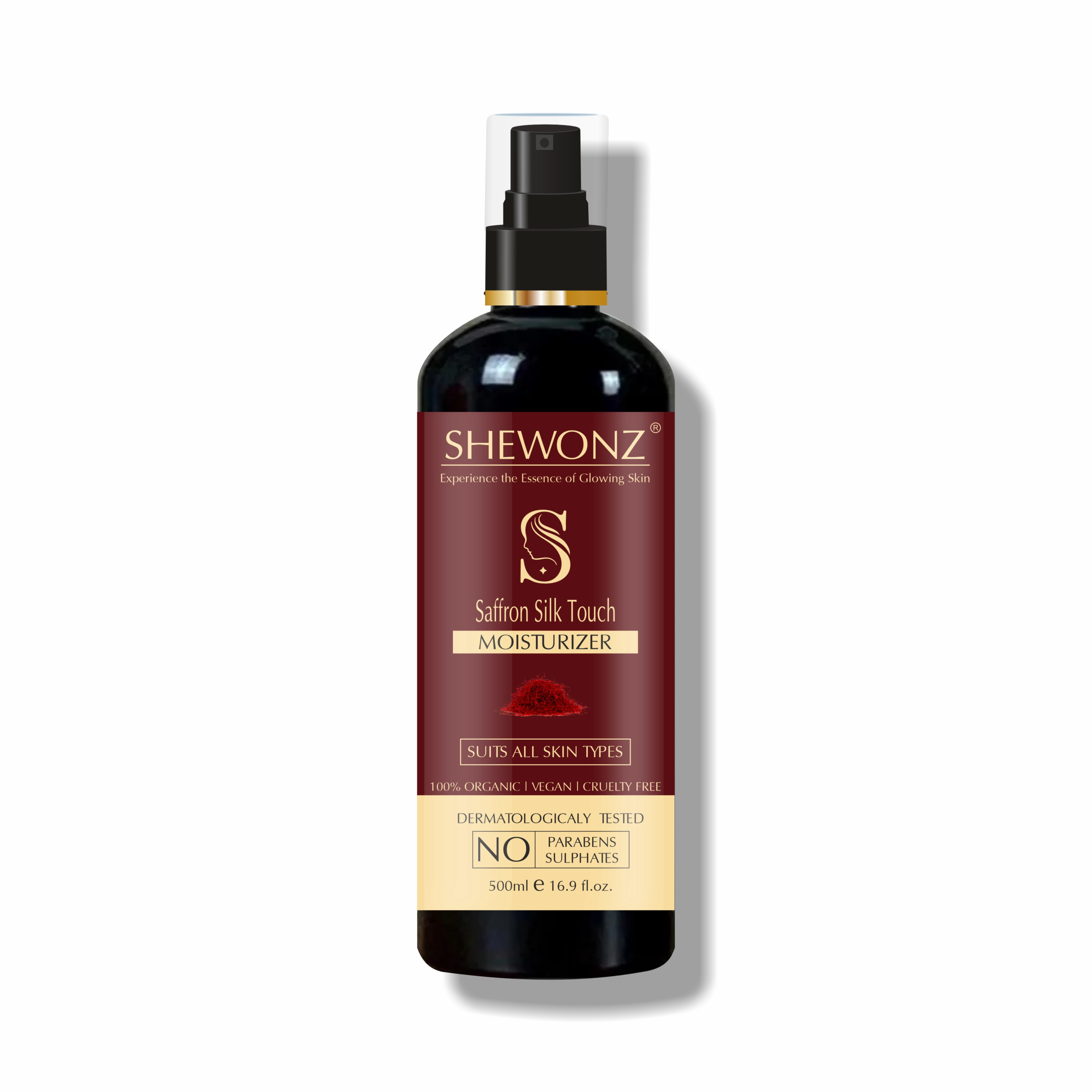 Shewonz Saffron Silk Touch Moisturizer 500 ml