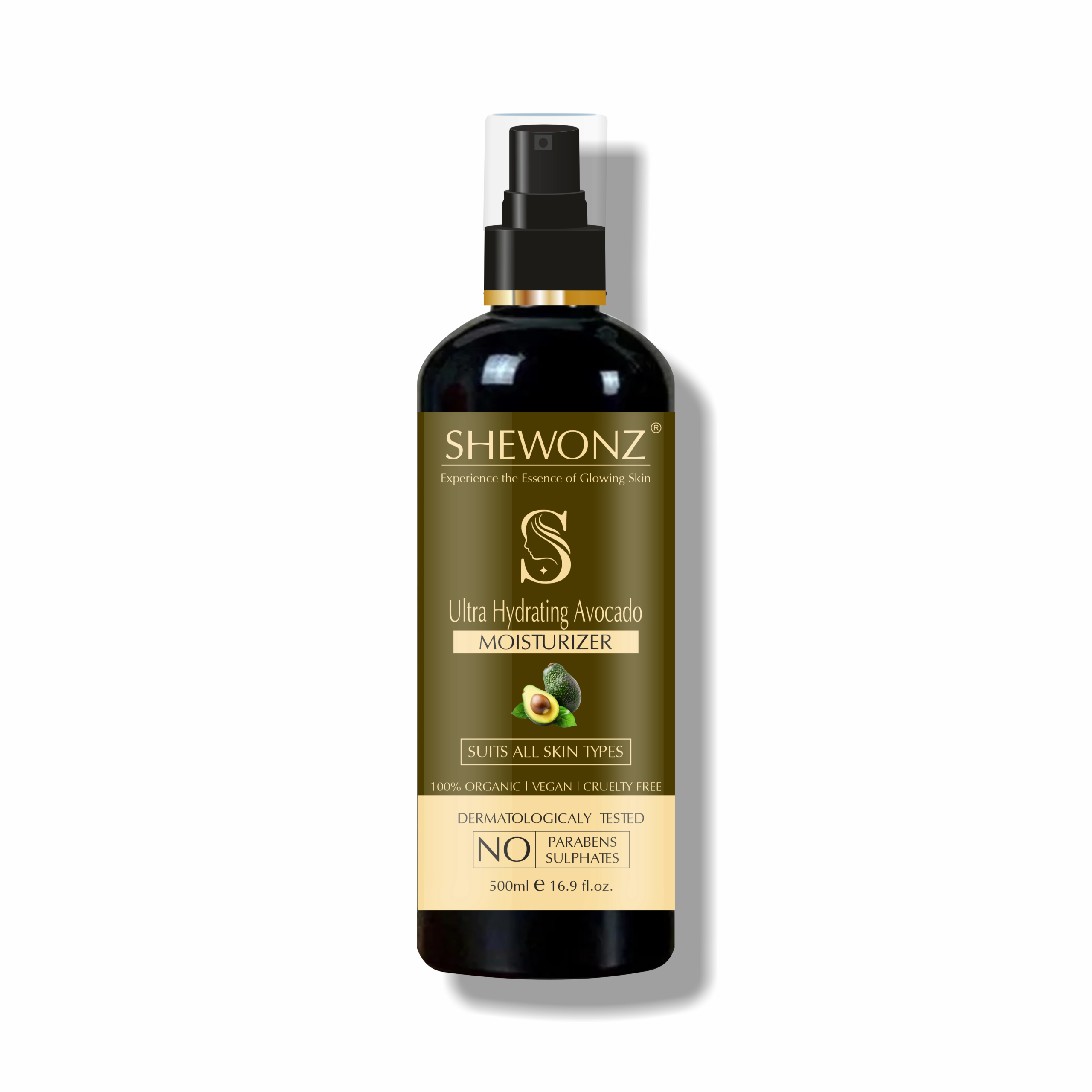 Shewonz Ultra Hydrating Avocado Moisturizer 500 ml