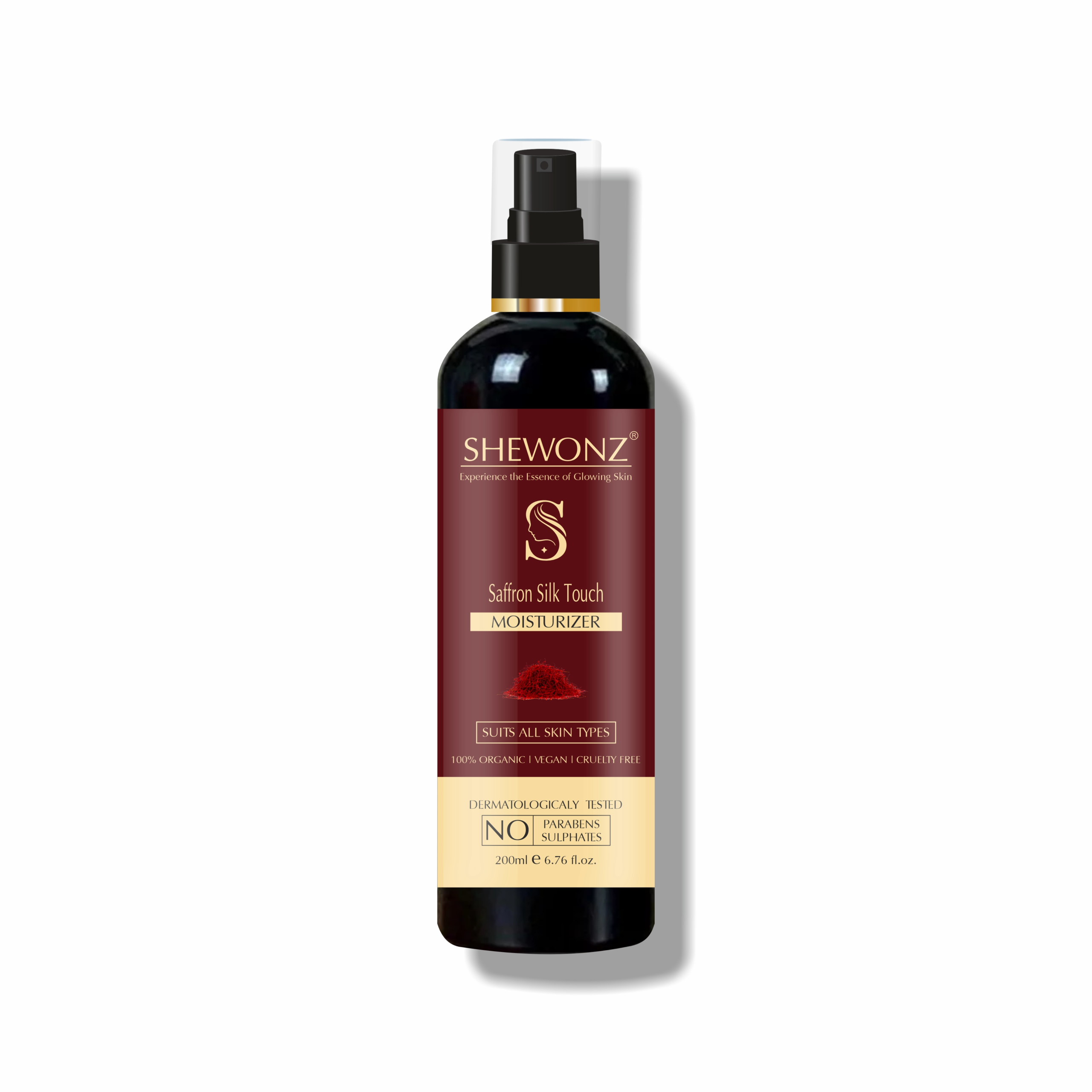 Shewonz Saffron Silk Touch Moisturizer 200 ml