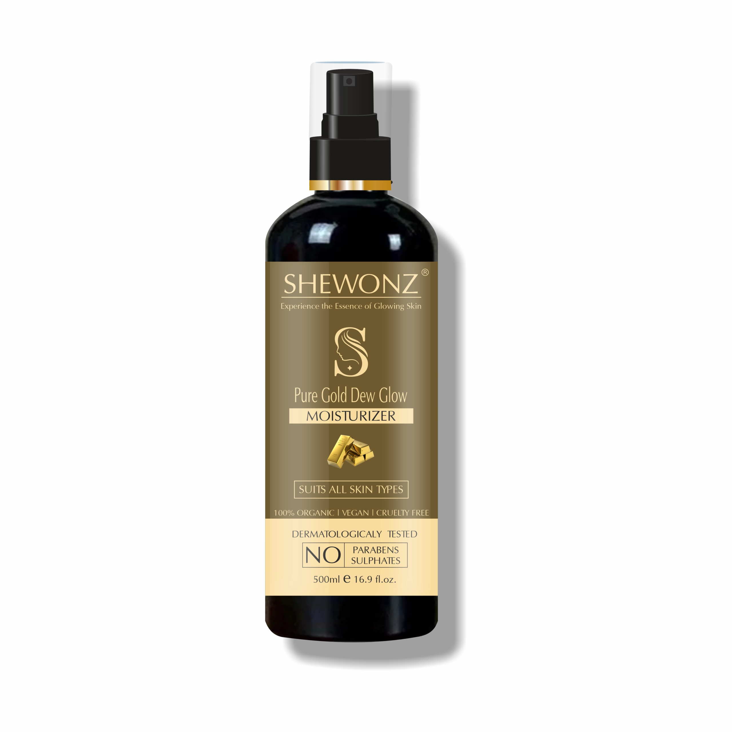 Shewonz Pure Gold Dew Glow Moisturizer 500 ml