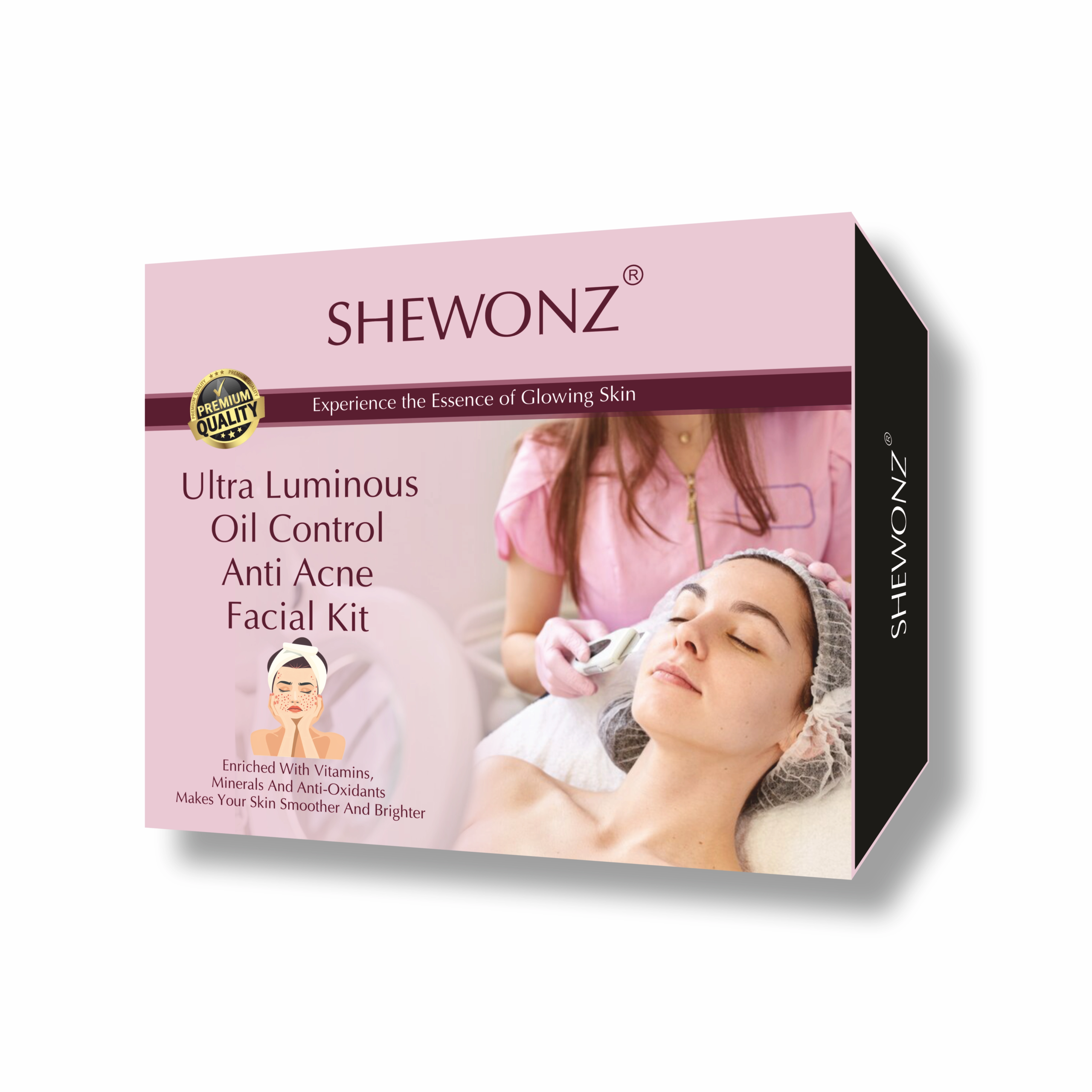 Shewonz Ulta Luminous Oil Control Anti Acne Facial Kit 250 gm