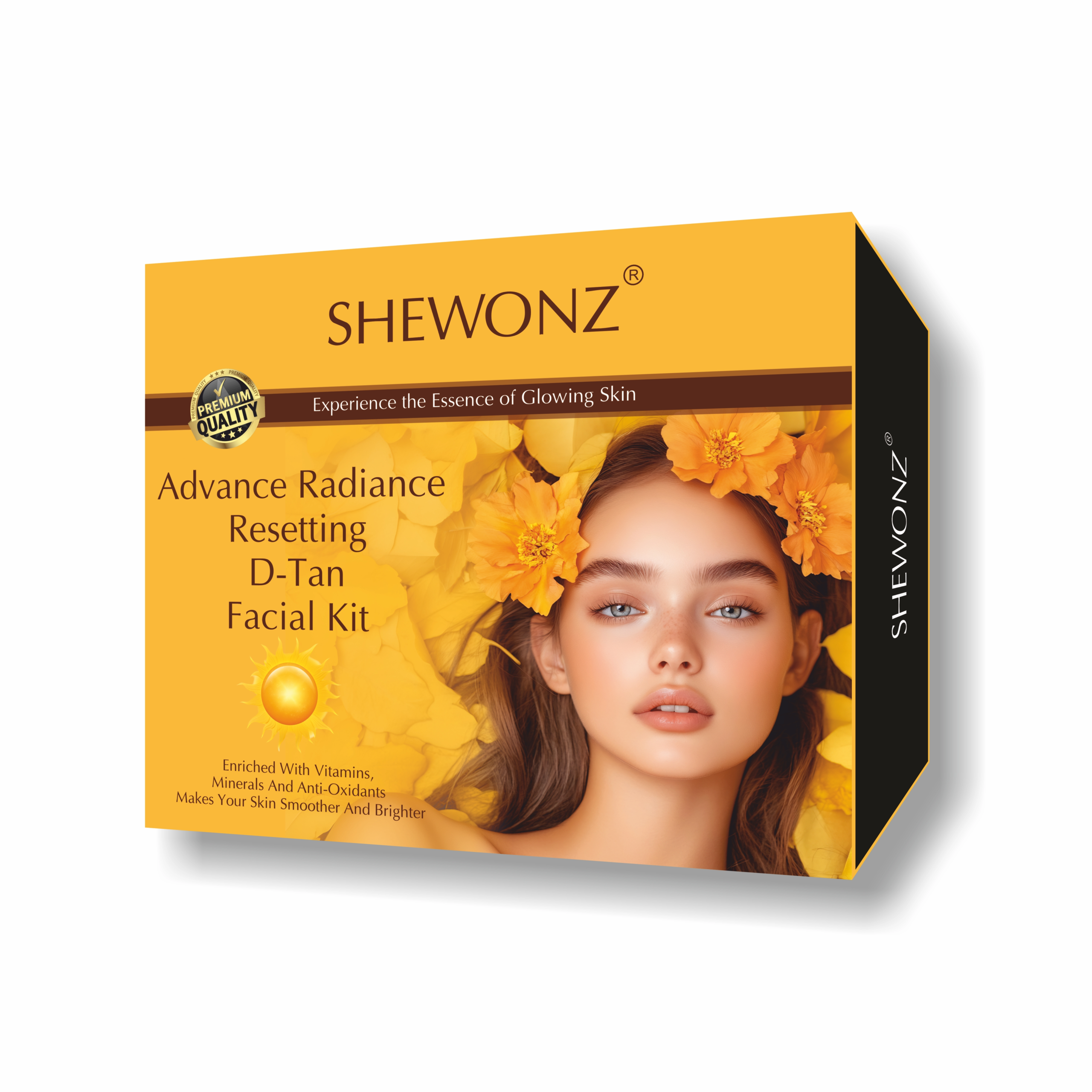 Shewonz Advanced Radiance Resetting D-TAN Facial Kit 250 gm