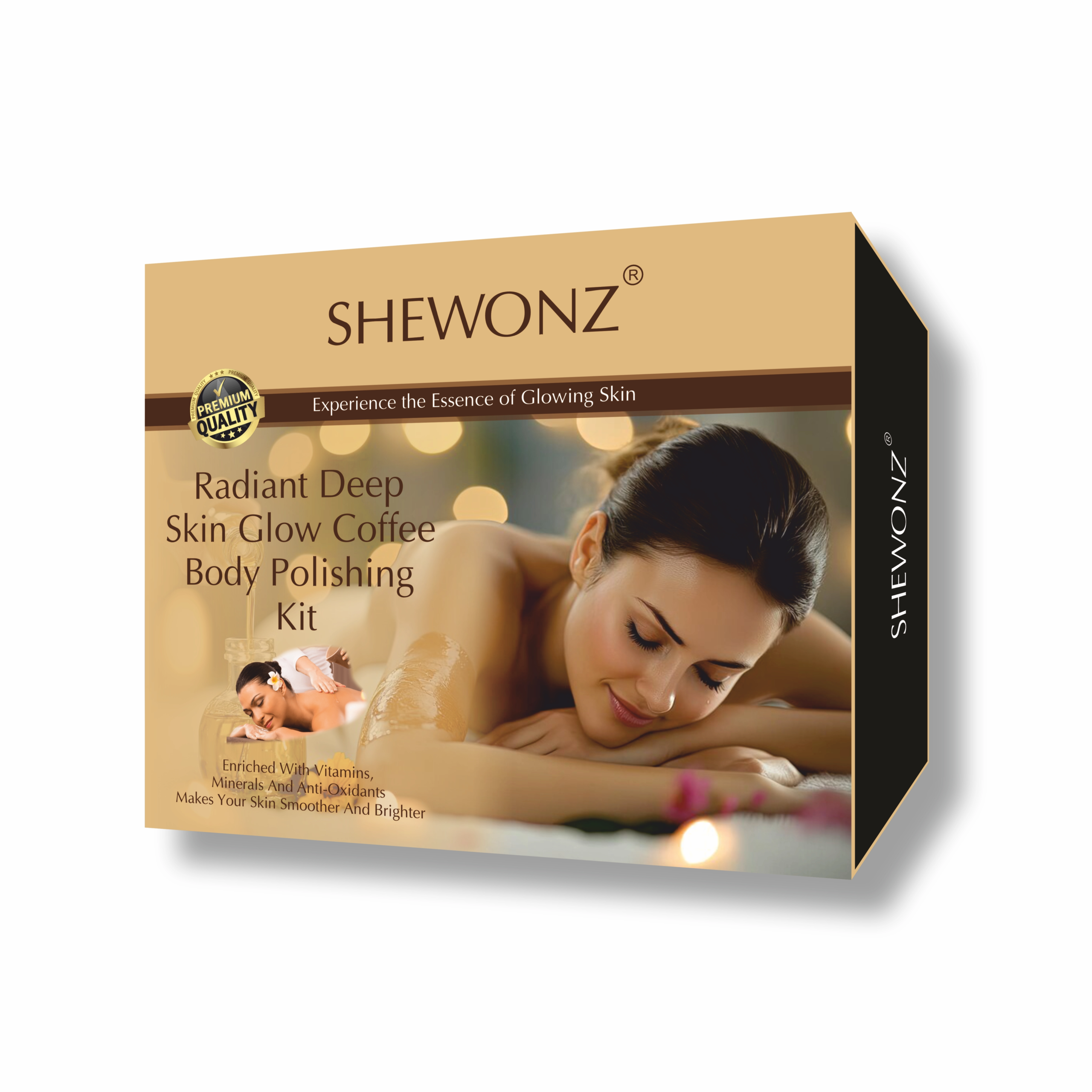 Shewonz Radiant Deep Skin Glow Coffee Body Polishing Kit 250 gm