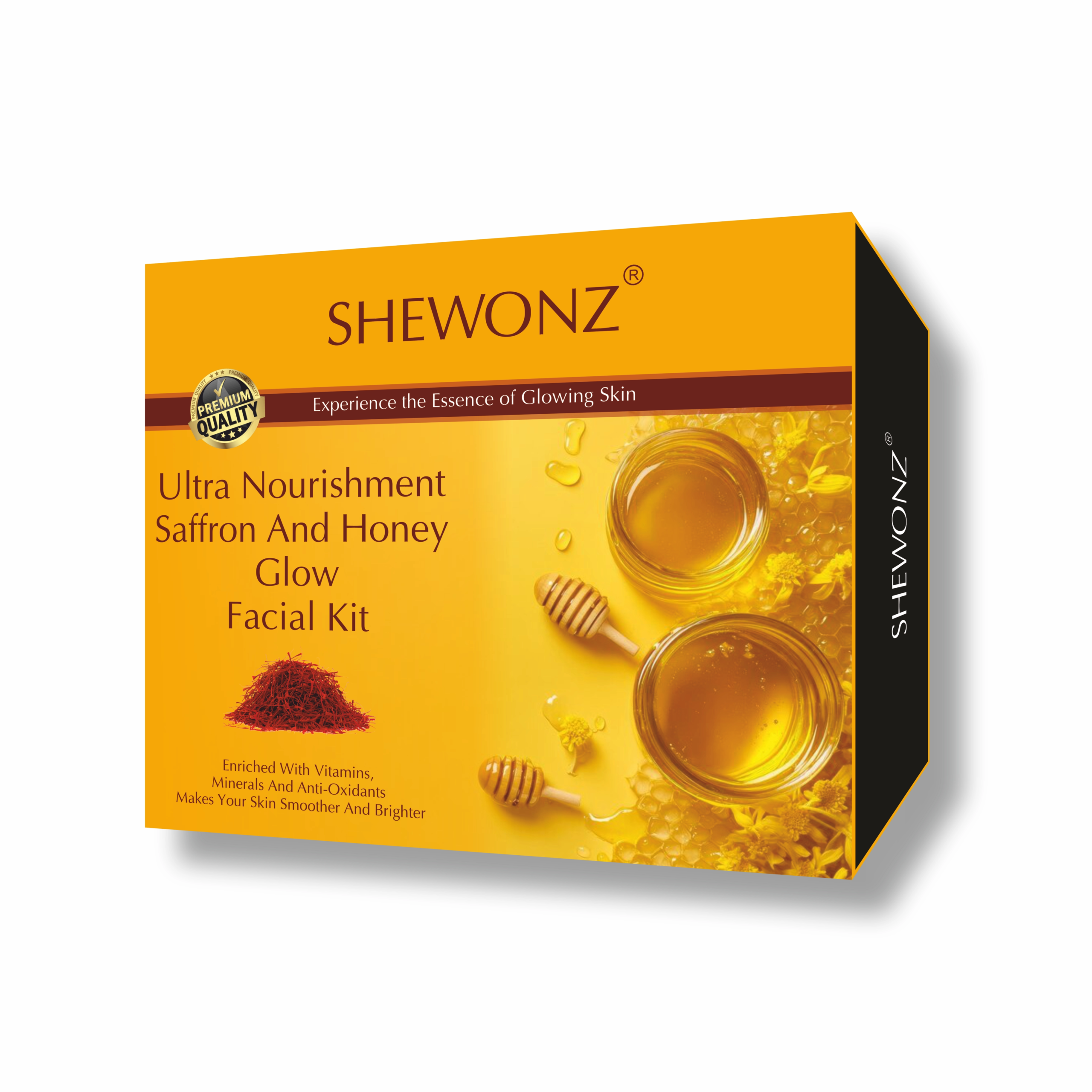Shewonz Ultra Nourishment Saffron And Honey Glow Facial Kit 250 gm
