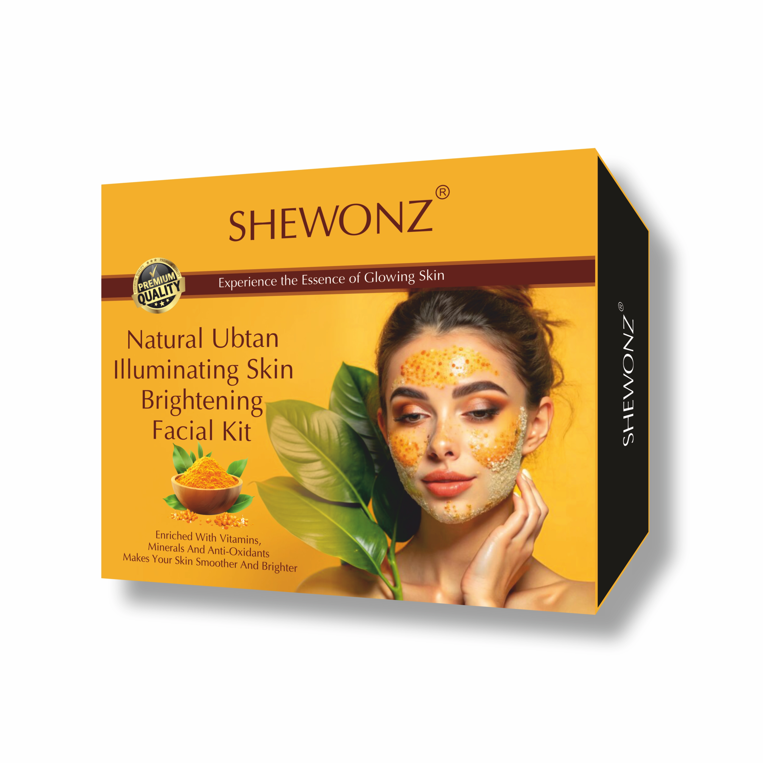 Shewonz Natural Ubtan Illuminating Skin Brightening Facial Kit 250 gm
