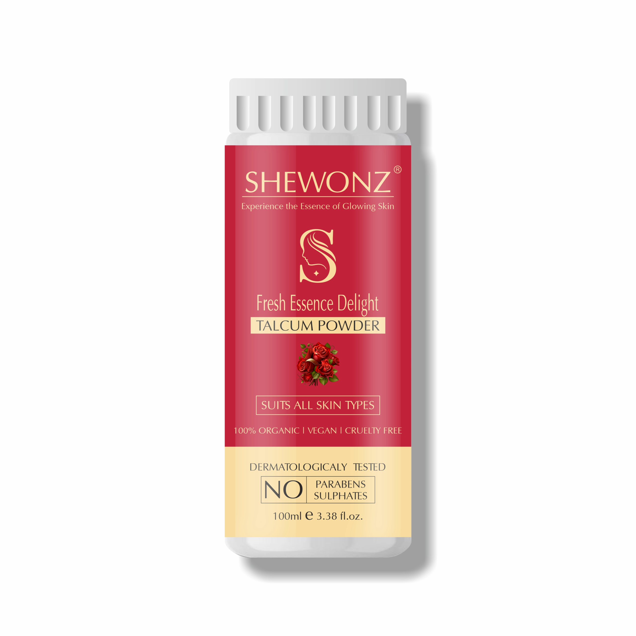 Shewonz Fresh Essence Delight Talcum Powder 100 gm