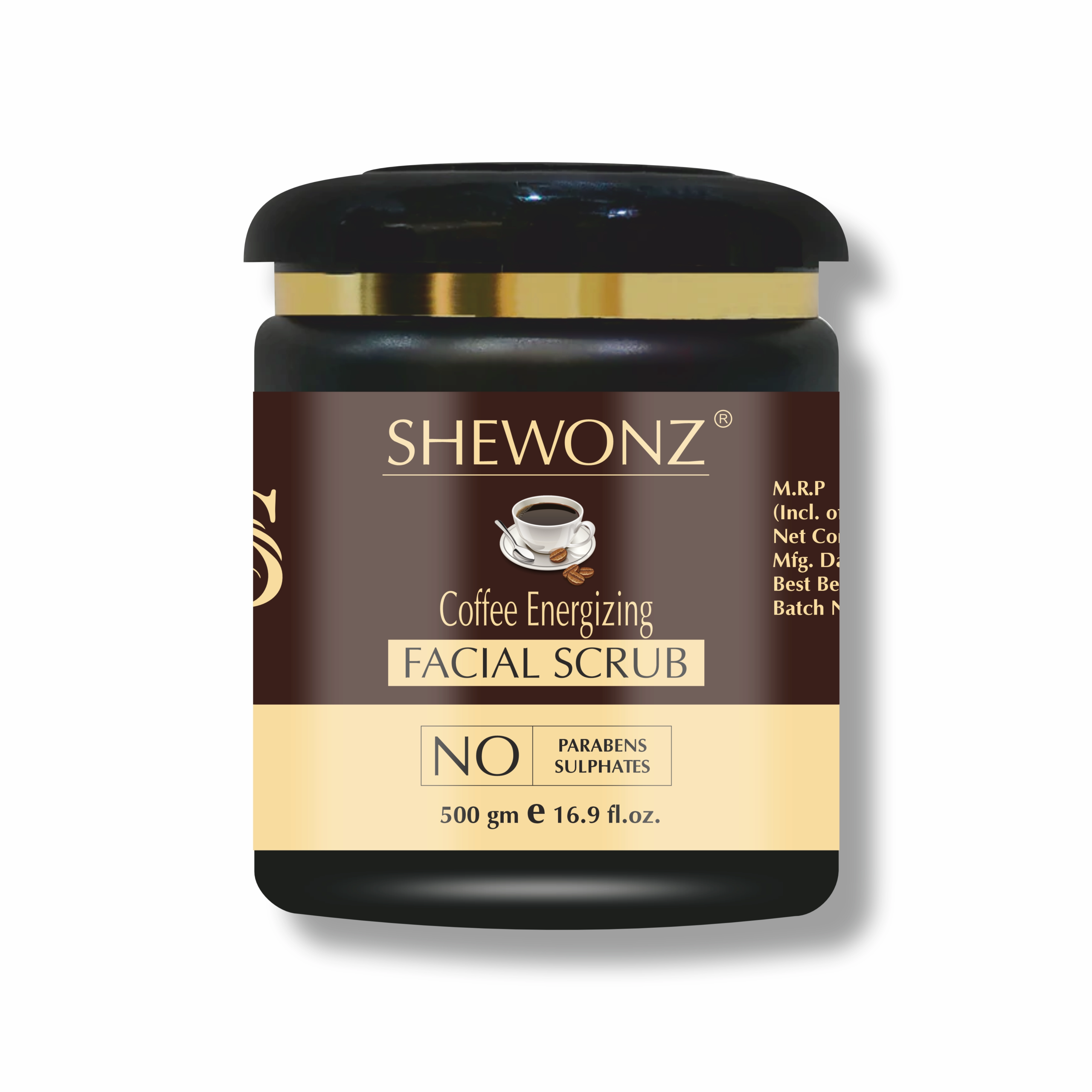 Shewonz Coffee Energizing Facial Scrub 500 gm