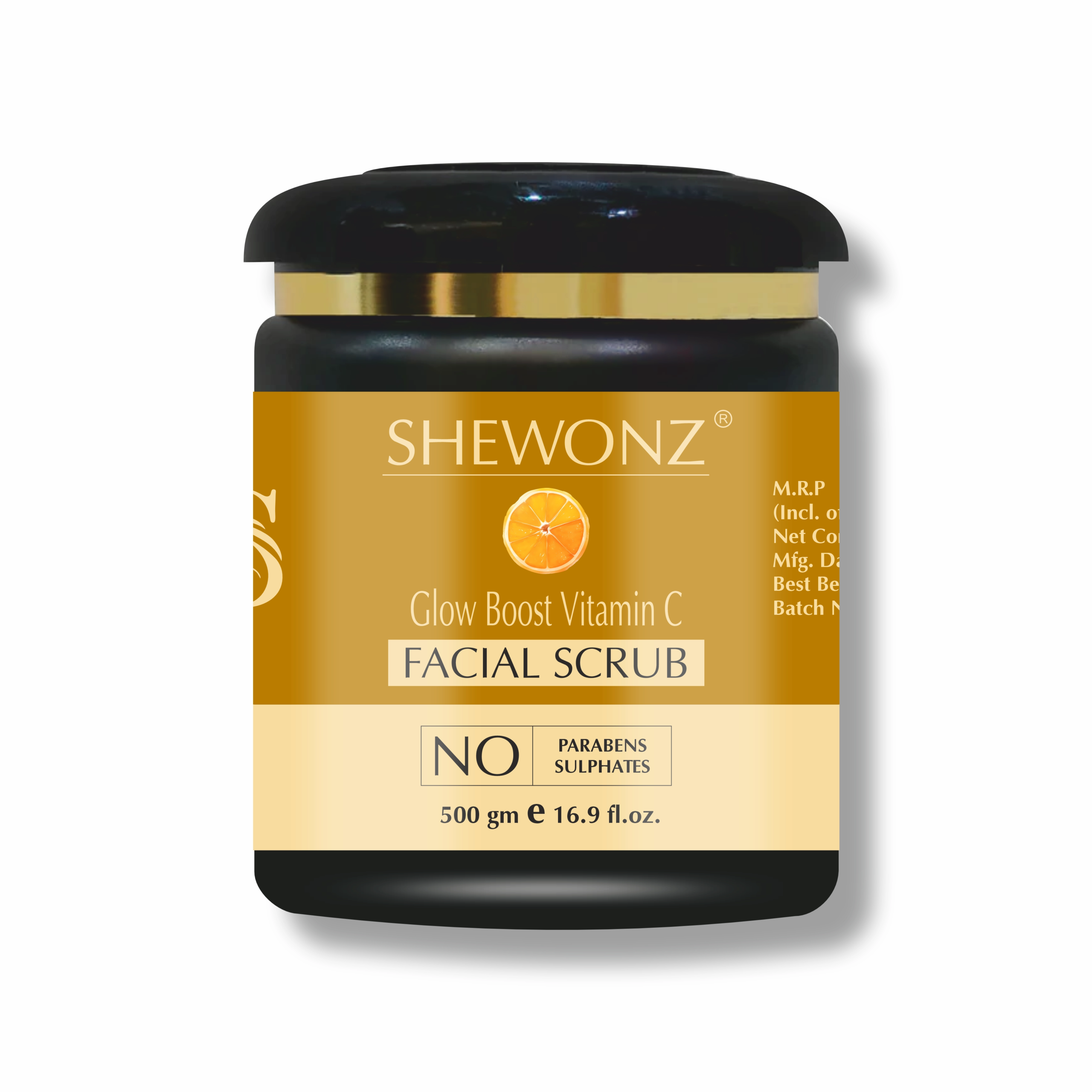 Shewonz Glow Boost Vitamin C Facial Scrub 500 gm