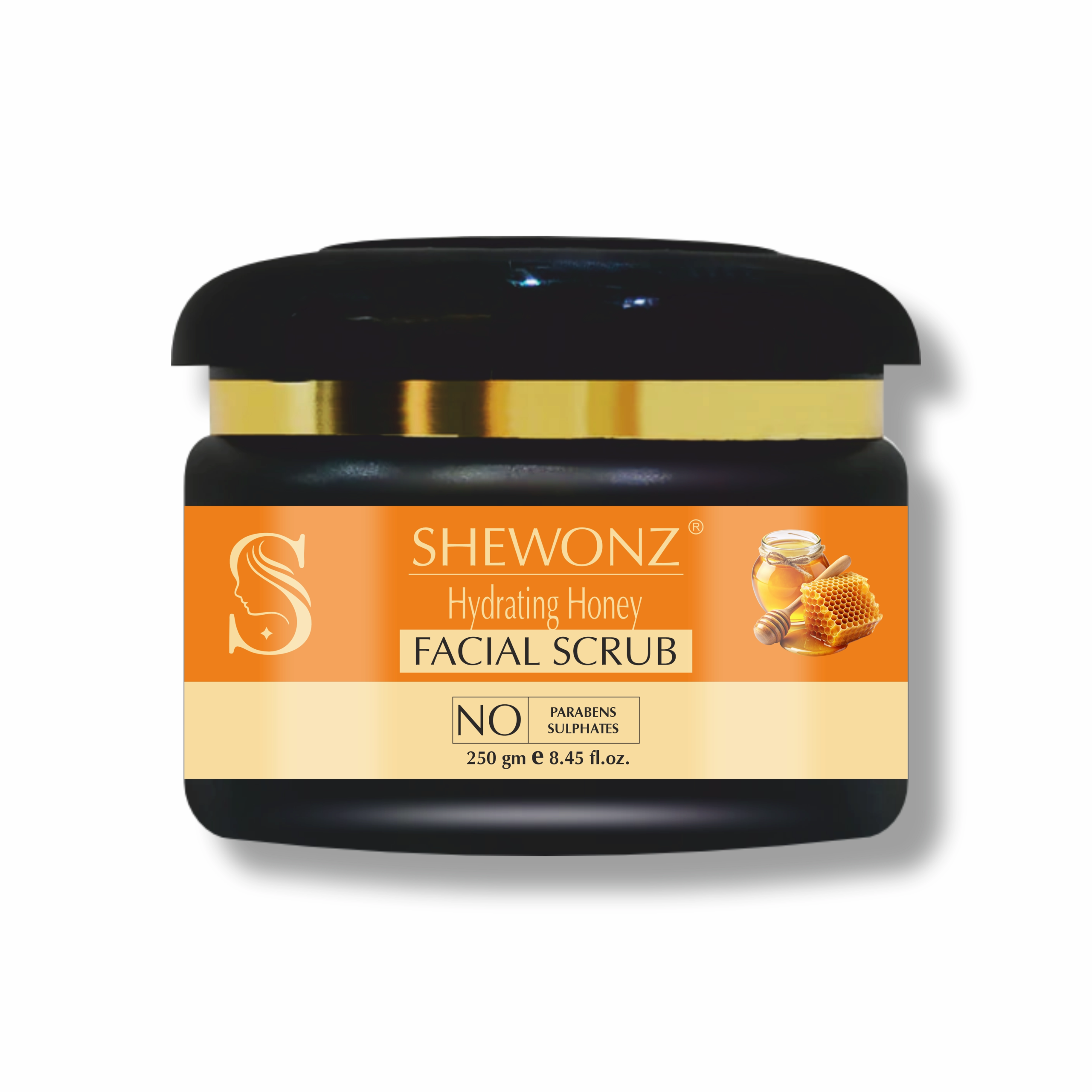 Shewonz Hydrating Honey Facial Scrub 250 gm