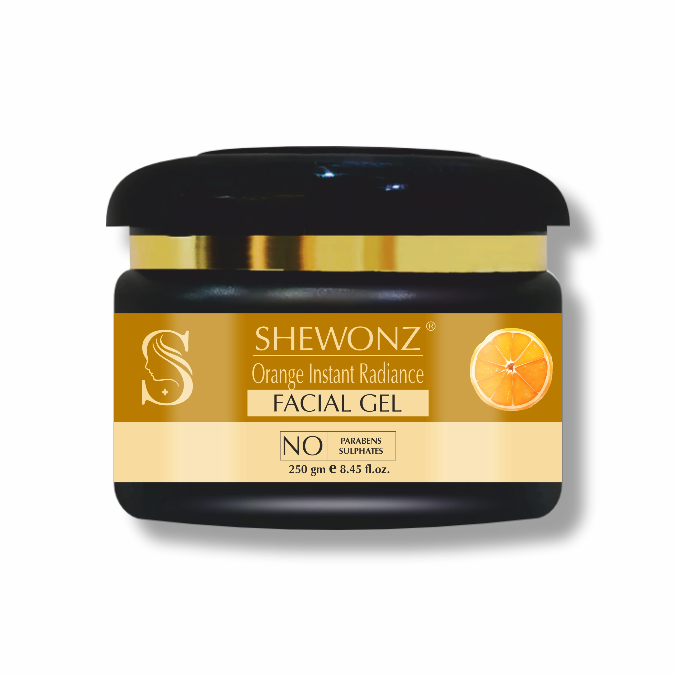 Shewonz Orange Instant Radiance Facial Gel 250 gm