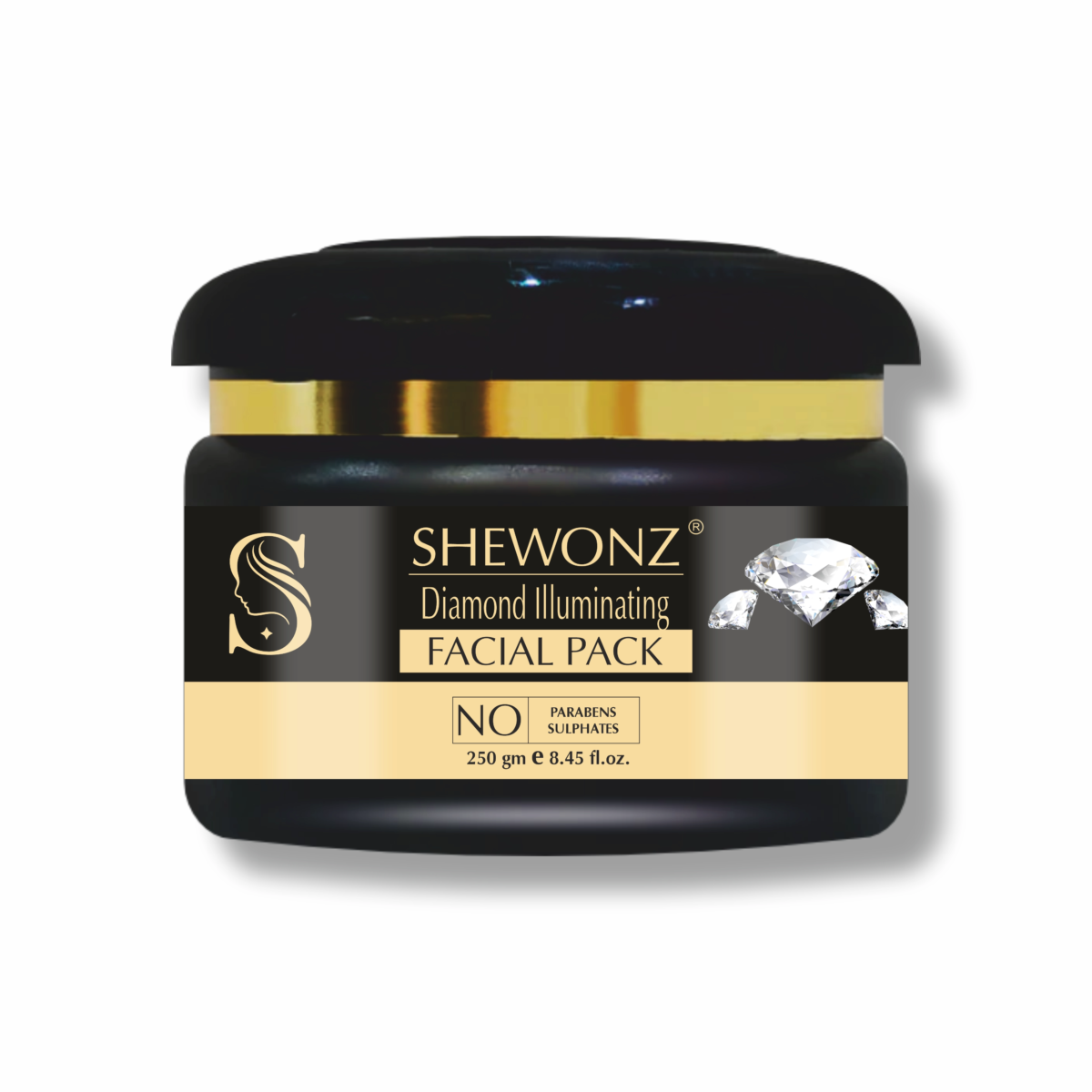 Shewonz Diamond Illuminating Facial Pack 250 gm