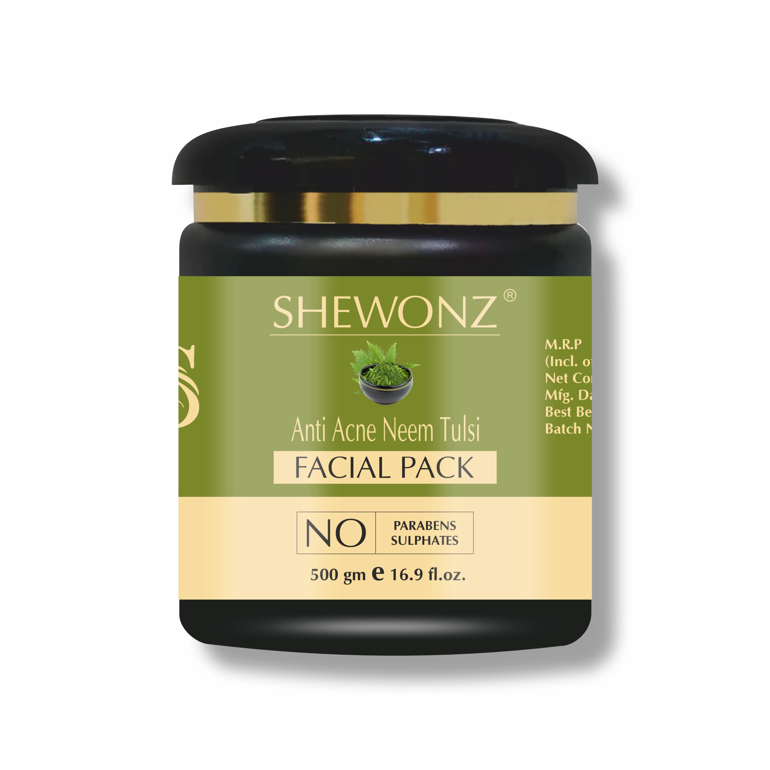 Shewonz Anti Acne Neem Tulsi Facial Pack 500 gm