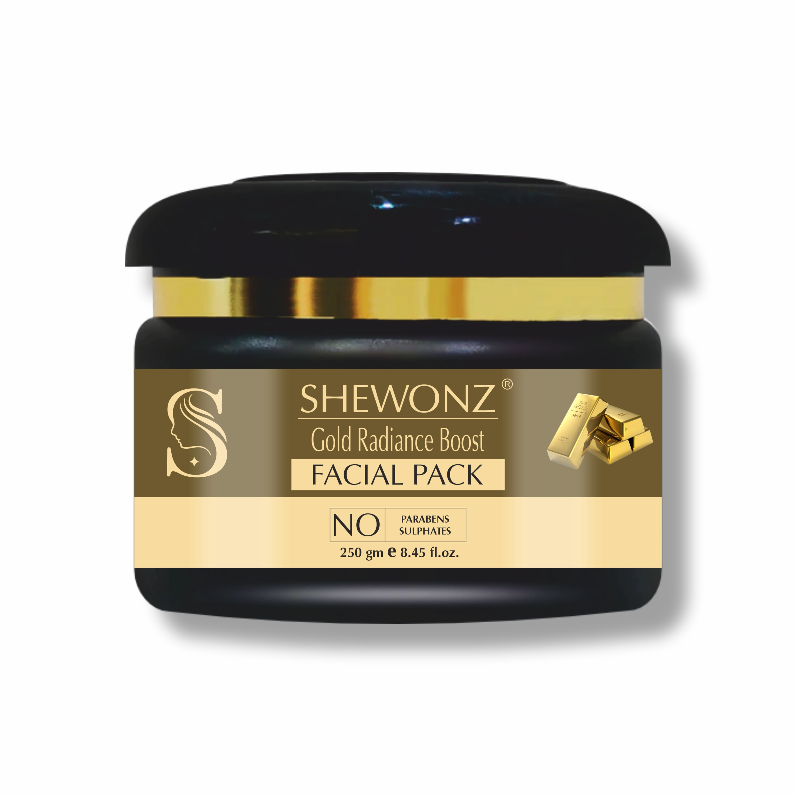 Shewonz Gold Radiance Boost Facial Pack 250 gm