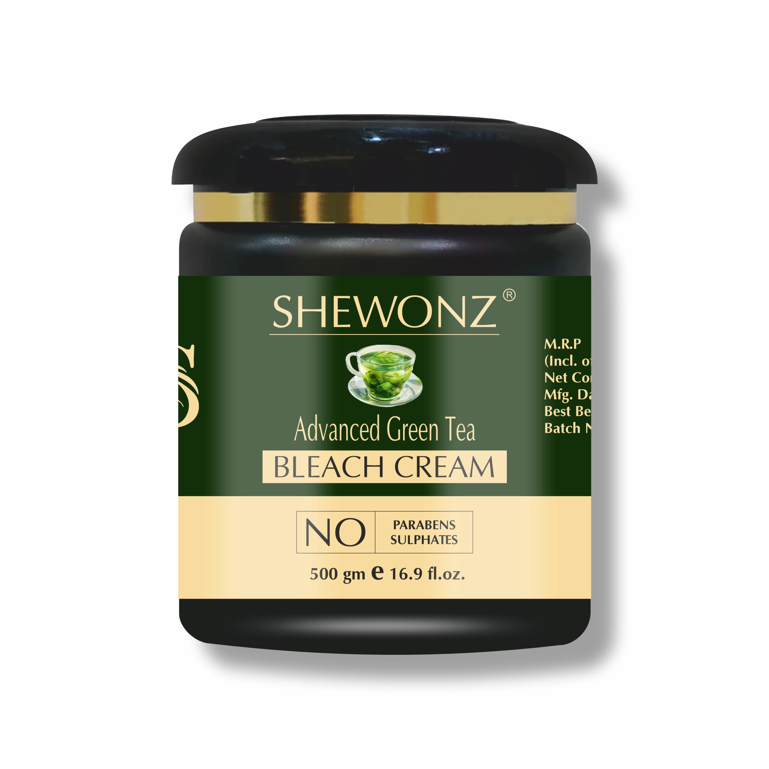 Shewonz Advanced Green Tea Bleach Cream 500 gm
