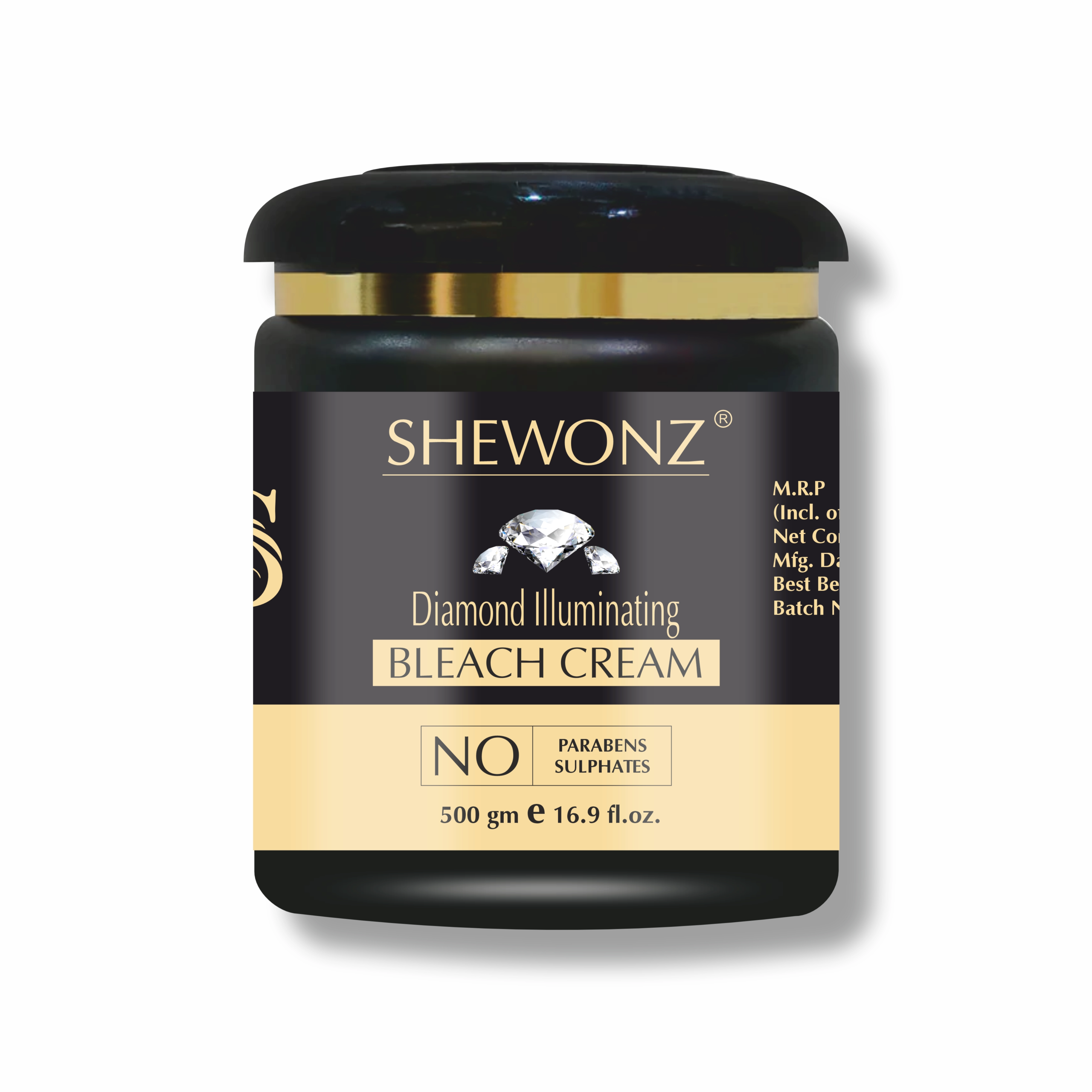 Shewonz Diamond Illuminating Bleach Cream 500 gm