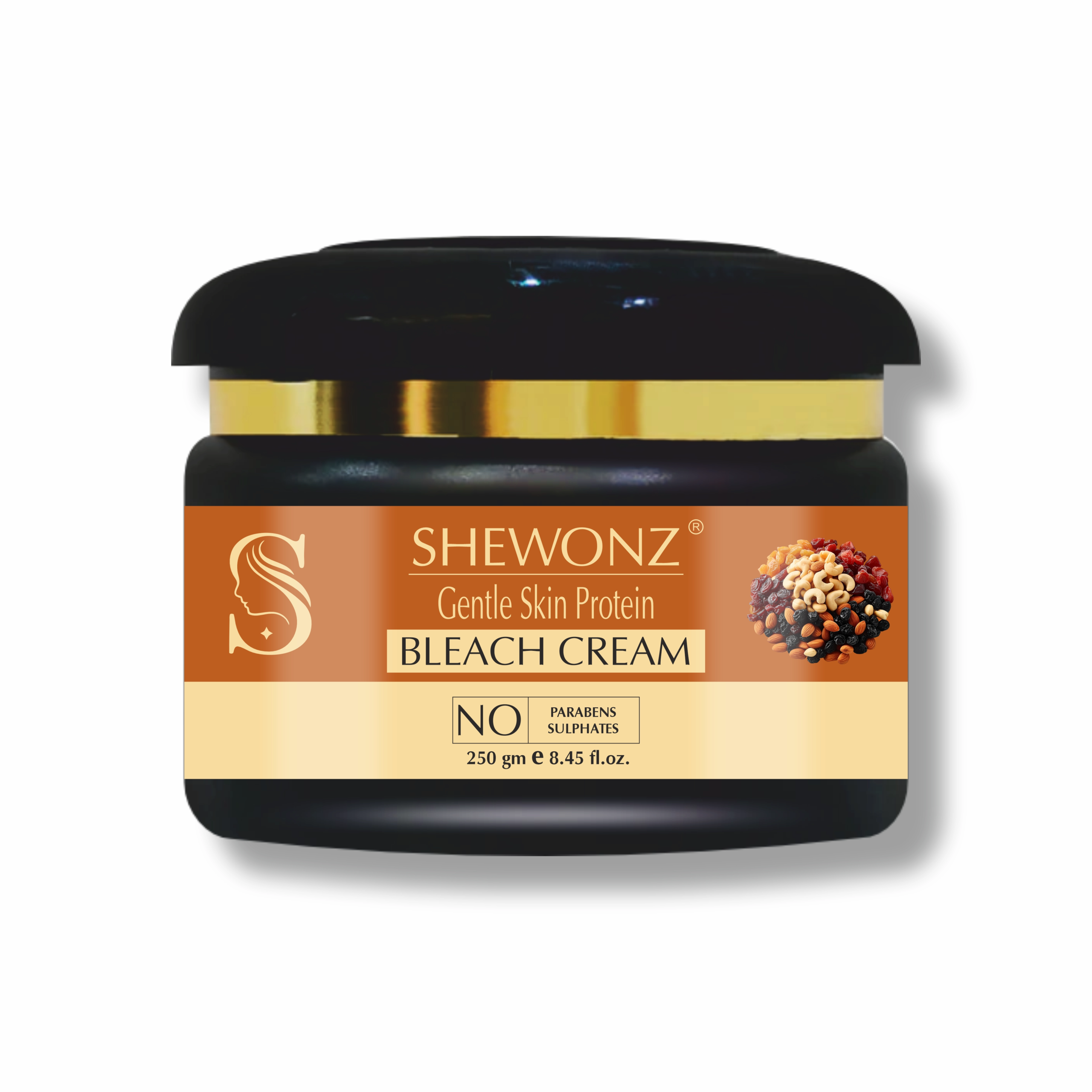 Shewonz Gentle Skin Protein Bleach Cream 250 gm