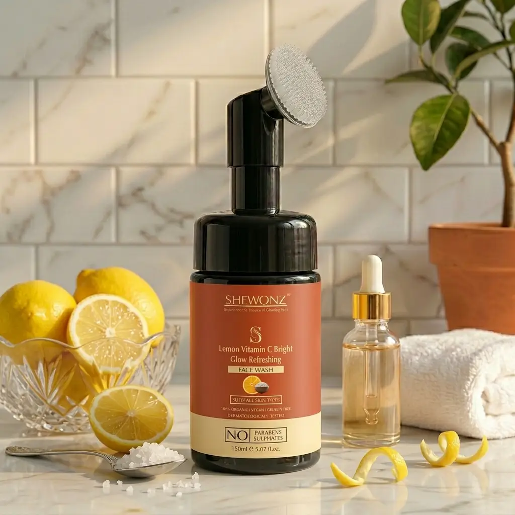 Shewonz Lemon Vitamin C Bright Glow Refreshing Face Wash 150 ml