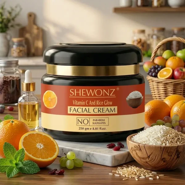 Shewonz Vitamin C And Rice Glow Facial Cream 250 gm