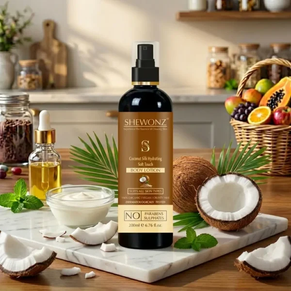 10-3.jpg Shewonz Coconut Silk Hydrating Soft Touch Body Lotion 200 ml