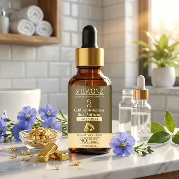 Shewonz Gold Peptide Radiance Boost Anti Aging Face Serum 30 ml