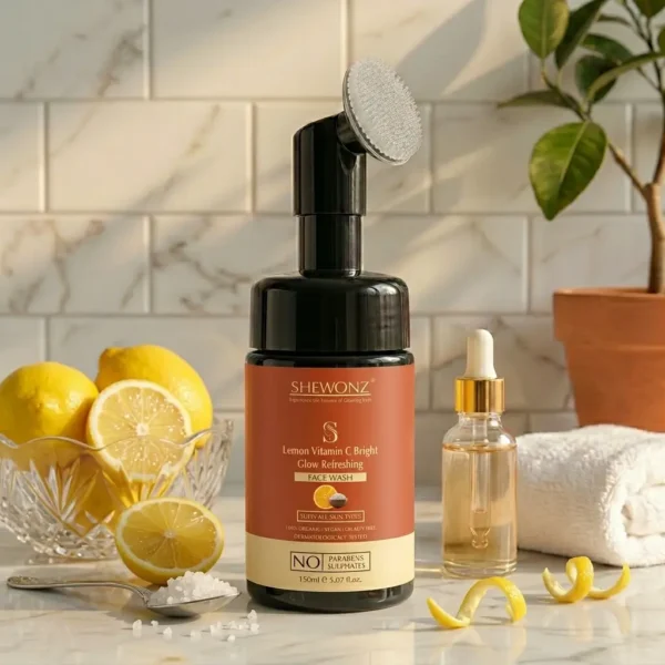 13-2.jpg Shewonz Lemon Vitamin C Bright Glow Refreshing Face Wash 150 ml