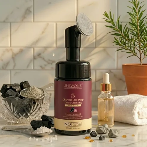 13-4.jpg Shewonz Charcoal Clay Deep Detox Cleansing Face Wash 150 ml
