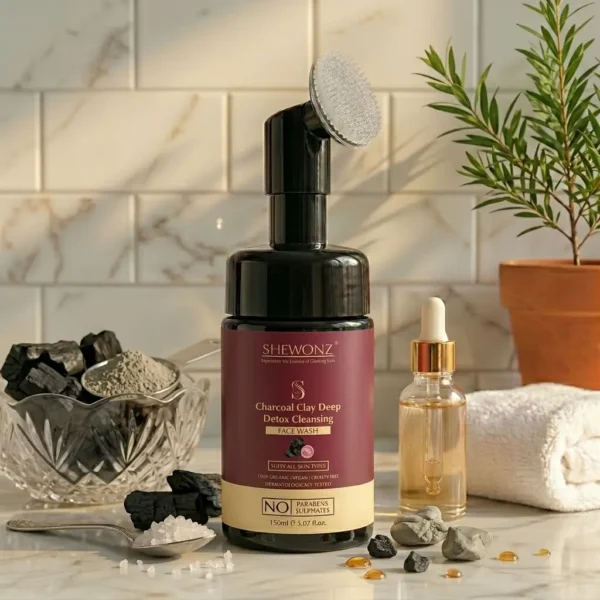 13-4.jpg Shewonz Charcoal Clay Deep Detox Cleansing Face Wash 150 ml