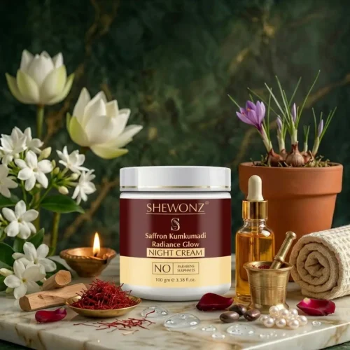 14-5.jpg Shewonz Saffron Kumkumadi Radiance Glow Night Cream 100 gm