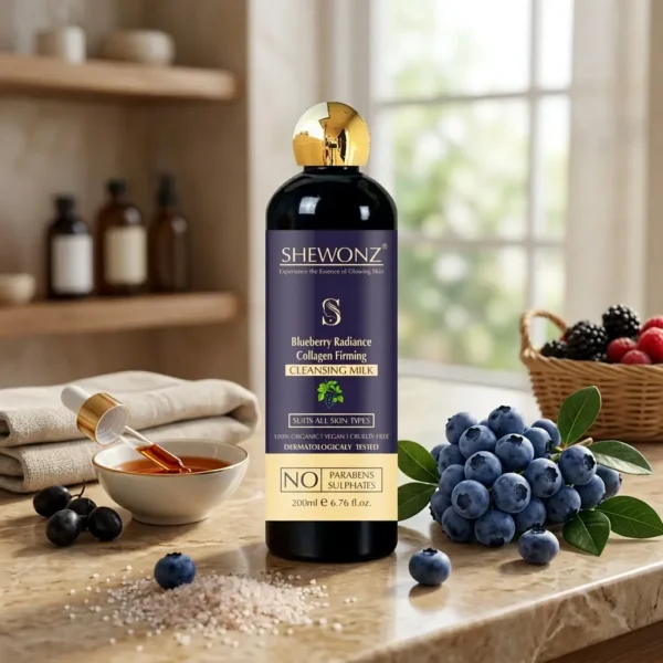 17-10.jpg Shewonz Blueberry Radiance Collagen Firming Cleansing Milk 200 gm