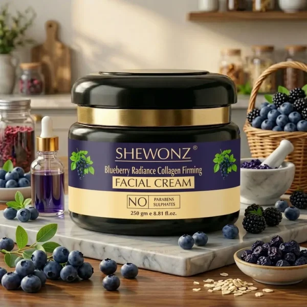 17-6.jpg Shewonz Blueberry Radiance Collagen Firming Facial Cream 250 gm