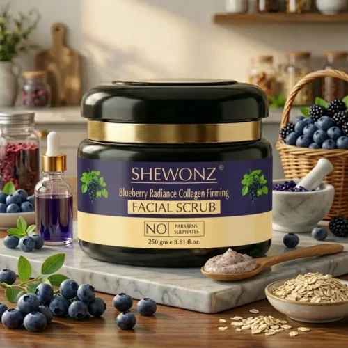 17-7.jpg Shewonz Blueberry Radiance Collagen Firming Facial Scrub 250 gm