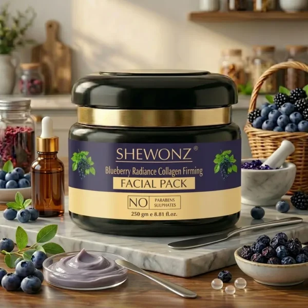 17-9.jpg Shewonz Blueberry Radiance Collagen Firming Facial Pack 250 gm