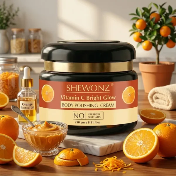 Shewonz Vitamin C Bright Glow Body Polishing Cream 250 gm