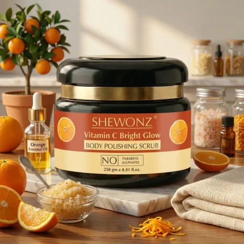 18-2.jpg Shewonz Vitamin C Bright Glow Body Polishing Scrub 250 gm