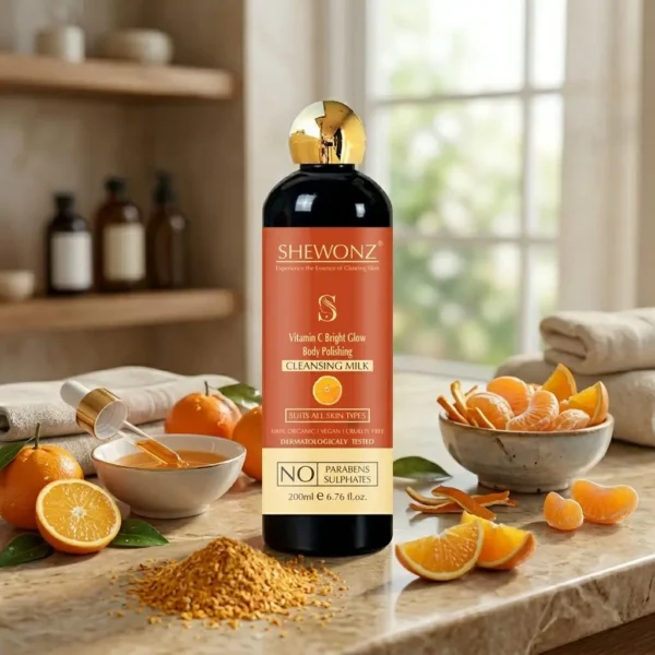 18-5.jpg Shewonz Vitamin C Bright Glow Body Polishing Cleansing Milk 200 gm