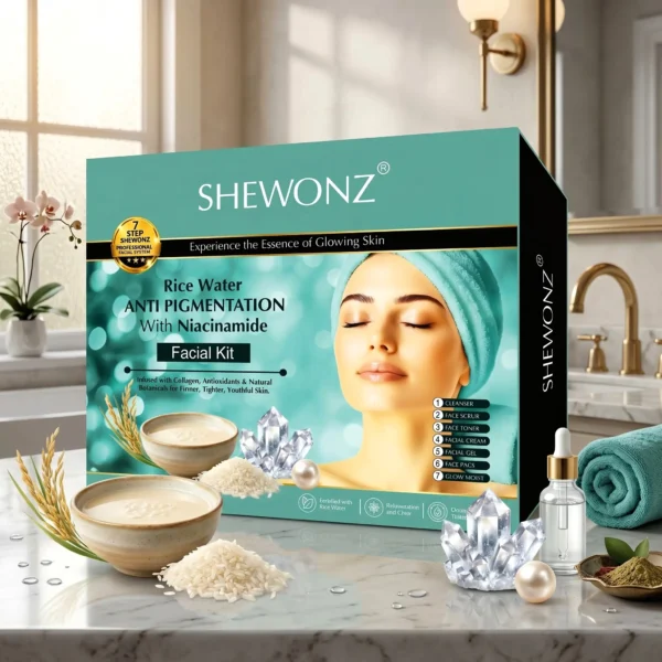 Shewonz Rice Water Anti Pigmentation with Niacinamide Facial Kit 350 gm