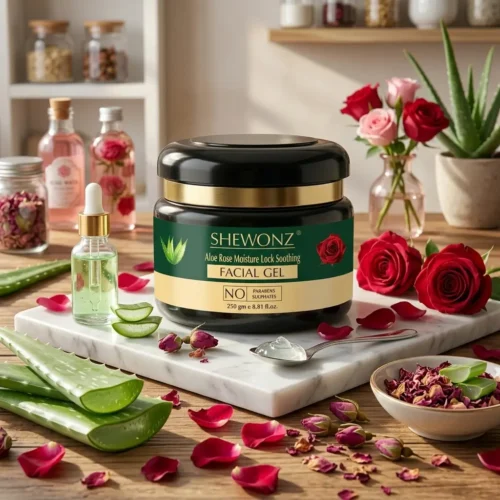 2-2.jpg Shewonz Aloe Rose Moisture Lock Soothing Facial Gel 250 gm