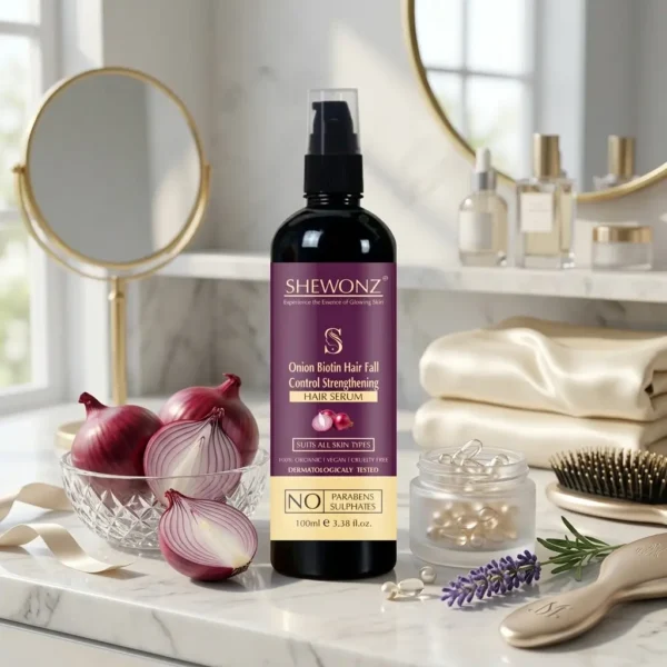Shewonz Onion Biotin Hair Fall Control Strengthening Hair Serum 100 ml