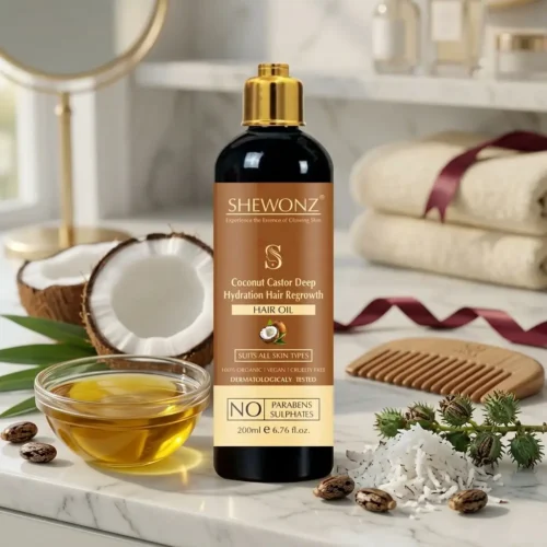 23-4.jpg Shewonz Coconut Castor Deep Hydration Hair Regrowth Hair Oil 200 ml