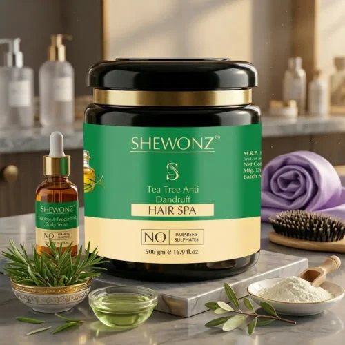 27-2.jpg Shewonz Tea Tree Anti Dandruff Hair Spa 500 gm