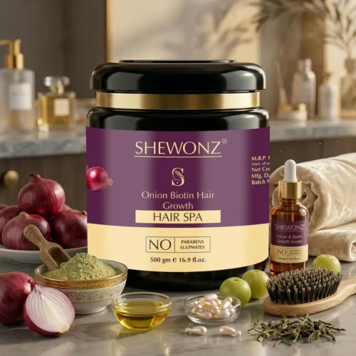 27-3.jpg Shewonz Onion Biotin Hair Growth Hair Spa 500 gm