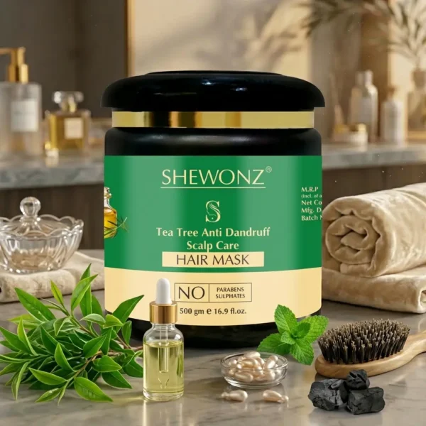 Shewonz Tea Tree Anti Dandruff Scalp Care Hair Mask 500 gm