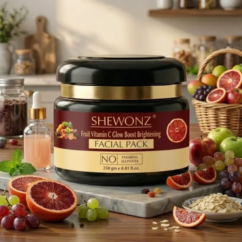 4-1.jpg Shewonz Fruit Vitamin C Glow Boost Brightening Facial Pack 250 gm