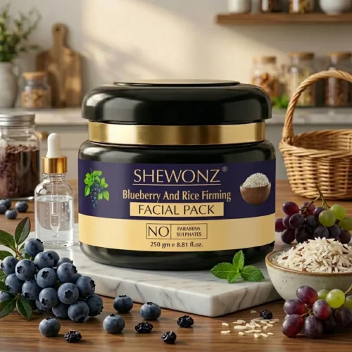 4-3.jpg Shewonz Blueberry And Rice Collagen Firming Facial Pack 250 gm