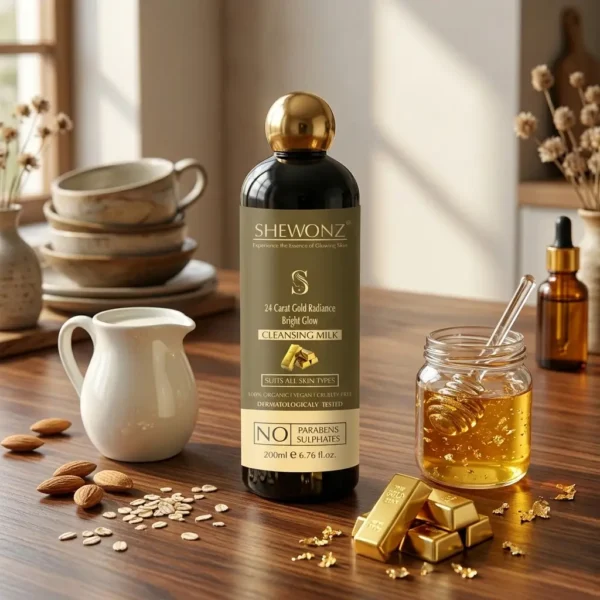6-5.jpg Shewonz 24 Carat Gold Radiance Bright Glow Cleansing Milk 200 ml