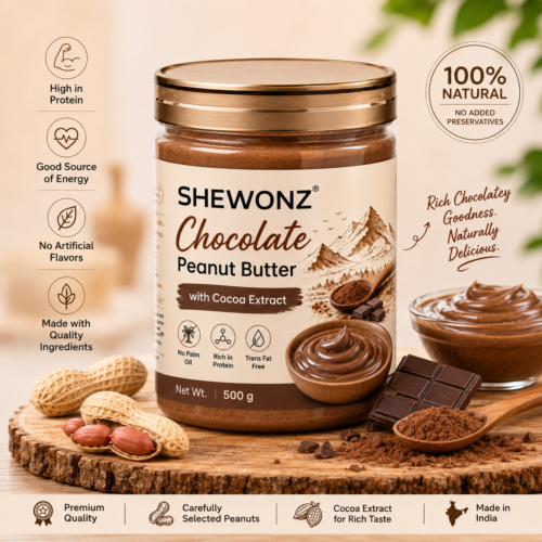 Shewonz Chocolate with Cocoa Extract Peanut Butter
