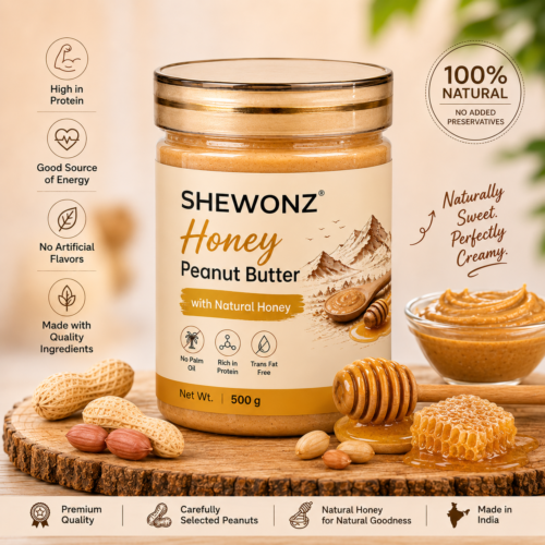 Shewonz Honey with Natural Honey Peanut Butter